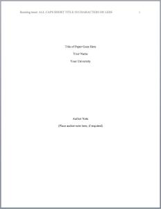 research paper mla title page