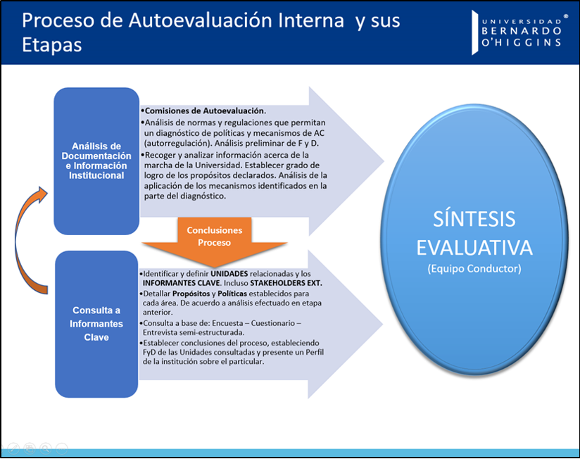 Figura N° 1: Etapas del proceso de Autoevaluación.